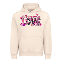 Sandshell All you need is love Valentine's Day Urban Hoodie - FaDigitalArtStudio