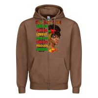 Chestnut god say i am juneteenth afro girl Zipper Hoodie - Artiststas
