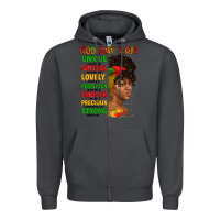 Smoke god say i am juneteenth afro girl Zipper Hoodie - Artiststas