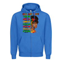 True Royal god say i am juneteenth afro girl Zipper Hoodie - Artiststas