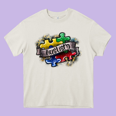 Austism Heavy Core Tee Designed By Sublimationcraftshop