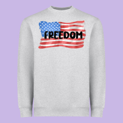 Freedom Usa Heavyweight Sweatshirt Designed By Maliassmallbusiness