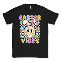 Black easter vibes smiley face Classic Tee - MaliasSmallBusiness