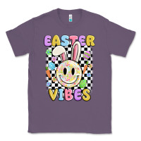 Lavender easter vibes smiley face Classic Tee - MaliasSmallBusiness