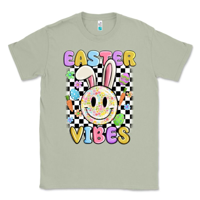 Easter Vibes Smiley Face Classic Tee by MaliasSmallBusiness | Teevron