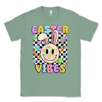 Sage easter vibes smiley face Classic Tee - MaliasSmallBusiness