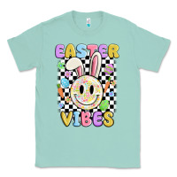 Seafoam easter vibes smiley face Classic Tee - MaliasSmallBusiness