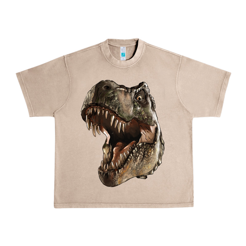 Tyrannosaurus T Rex Face Urban Heavy Tee by LillyAllenDesigns | Teevron