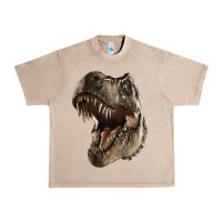 French Oak Tyrannosaurus T Rex Face Urban Heavy Tee - LillyAllenDesigns