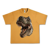 Peanut Butter Tyrannosaurus T Rex Face Urban Heavy Tee - LillyAllenDesigns