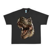 Pigment Black Tyrannosaurus T Rex Face Urban Heavy Tee - LillyAllenDesigns