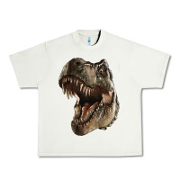 Pistachio Tyrannosaurus T Rex Face Urban Heavy Tee - LillyAllenDesigns