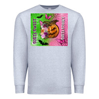 Heather Grey Sorta sweet sorta spooky Premium Sweatshirt - NancyCooperArtShop