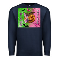 Navy Sorta sweet sorta spooky Premium Sweatshirt - NancyCooperArtShop