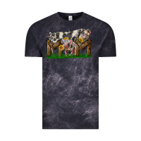 Cloud Black Western Mom With Spotted Pig And Baby Pig Vintage Tee - LillyAllenDesigns
