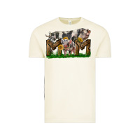 Vintage Arctic Western Mom With Spotted Pig And Baby Pig Vintage Tee - LillyAllenDesigns