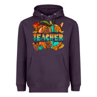 Plum Teacher pumpkin Heavyweight Hoodie - NancyCooperArtShop