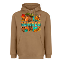 Toasted Coconut Teacher pumpkin Heavyweight Hoodie - NancyCooperArtShop