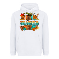 White Teacher pumpkin Heavyweight Hoodie - NancyCooperArtShop