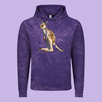Baby Kangaroo Vintage Hoodie Designed By Lillyallendesigns