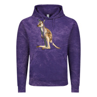 Cloud Purple baby kangaroo Vintage Hoodie - LillyAllenDesigns