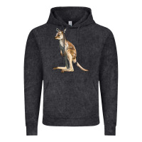 Vintage Black baby kangaroo Vintage Hoodie - LillyAllenDesigns