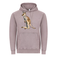 Vintage Zinc baby kangaroo Vintage Hoodie - LillyAllenDesigns