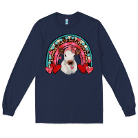 Navy valentines heifer rainbow Long Sleeve Tee - JahusDesignShop