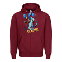 Burgundy rock your Zipper Hoodie - Artiststas