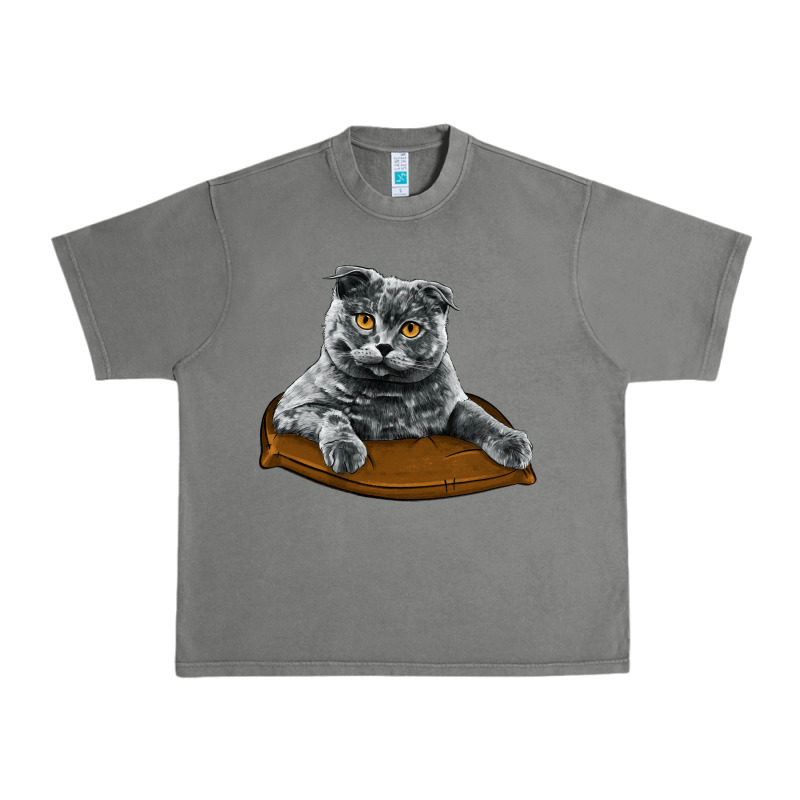 Scottish Fold Urban Heavy Tee by LillyAllenDesigns | Teevron
