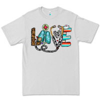 Dove Grey love nurse Premium Tee - CowhideDigitalArt