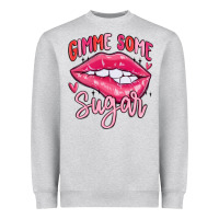 Heather Grey gimme some sugar Heavyweight Sweatshirt - MaliasSmallBusiness