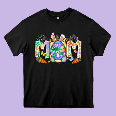 Easter Day Mom Heavy Core Tee Designed By Neo Western