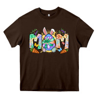 Chocolate Brown Easter Day mom Heavy Core Tee - Neo Western