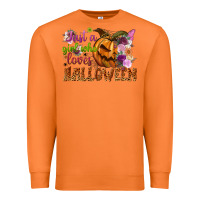 Carrot Just a girl who loves Halloween Premium Sweatshirt - NancyCooperArtShop