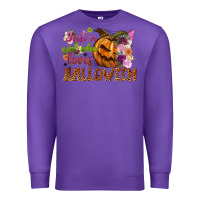 Purple Just a girl who loves Halloween Premium Sweatshirt - NancyCooperArtShop