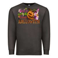 Smoke Just a girl who loves Halloween Premium Sweatshirt - NancyCooperArtShop
