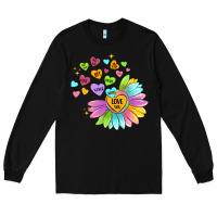 Black sunflower love hugs Long Sleeve Tee - MaliasSmallBusiness