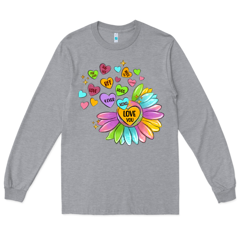 Sunflower Love Hugs Long Sleeve Tee by MaliasSmallBusiness | Teevron