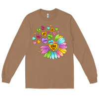 Toasted Coconut sunflower love hugs Long Sleeve Tee - MaliasSmallBusiness