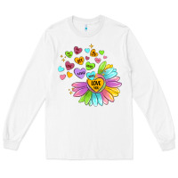 White sunflower love hugs Long Sleeve Tee - MaliasSmallBusiness