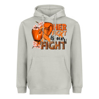 Moon Dust Her fight is our fight Kidney Cancer orange ribbon Heavyweight Hoodie - NancyCooperArtShop