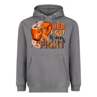 Storm Her fight is our fight Kidney Cancer orange ribbon Heavyweight Hoodie - NancyCooperArtShop