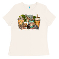 Bone safari animals coffee cups Ladies Tee - Zillion Design Studio