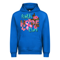 Cobalt Faith hope cure Breast Cancer Urban Hoodie - FaDigitalArtStudio