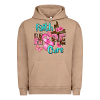 Pigment Burro Faith hope cure Breast Cancer Urban Hoodie - FaDigitalArtStudio