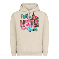 Pigment French Oak Faith hope cure Breast Cancer Urban Hoodie - FaDigitalArtStudio