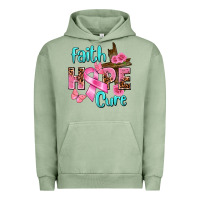 Pigment Oil Green Faith hope cure Breast Cancer Urban Hoodie - FaDigitalArtStudio