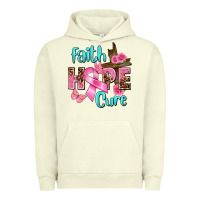 Pigment Pistachio Faith hope cure Breast Cancer Urban Hoodie - FaDigitalArtStudio
