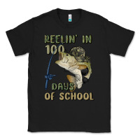 Black reelin' in 100 days of school Classic Tee - MaliasSmallBusiness